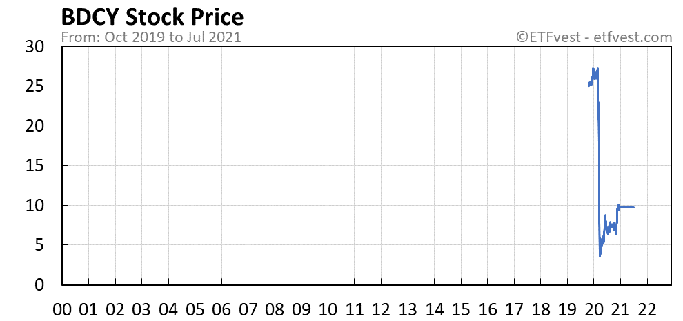 BDCY stock price chart